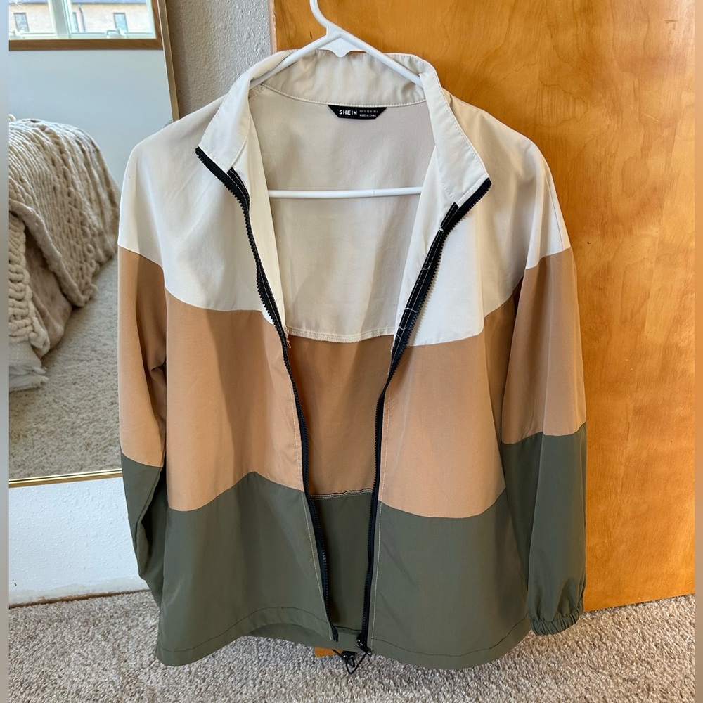 Colorblock Zip-Up Jacket